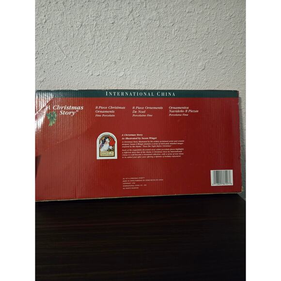 1996 INTERNATIONAL CHINA Fine Porcelain "A CHRISTMAS STORY" CHRISTMAS ORNAMENTS - Picture 4 of 4